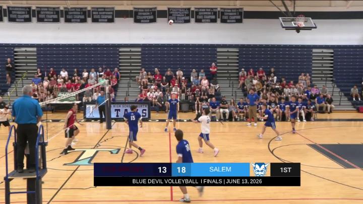 Thumbnail image for BLUE DEVIL BOYS VOLLEYBALL | Salem vs Coe-Brown D1 Finals - June 13, 2026