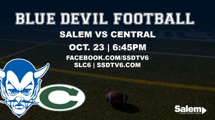 Thumbnail image for BLUE DEVIL FOOTBALL | Salem vs Central - October 23, 2026